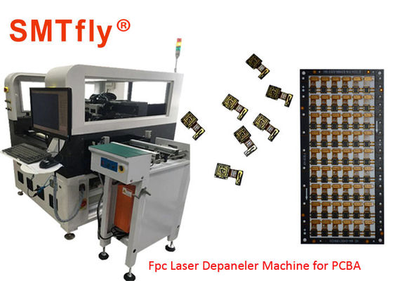 China Standard 460*460mm In Line Laser PCB Depaneling Machine Compact Size SMTfly-5L supplier