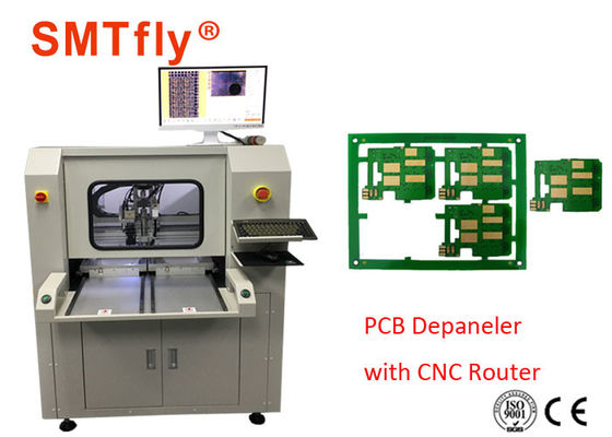 China Stand Alone CNC PCB Depaneling Router Machine With 80mm/S , 0.1mm Cutting Precision supplier
