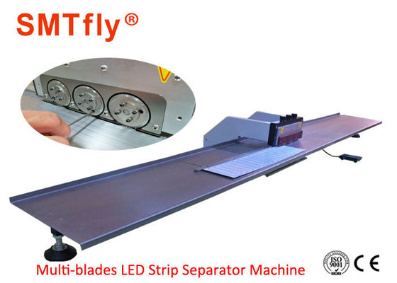 China Multi-blades V Cut PCB Depaneling Machine for Depaneling LED Lighting Aluminium,SMTfly-3S supplier