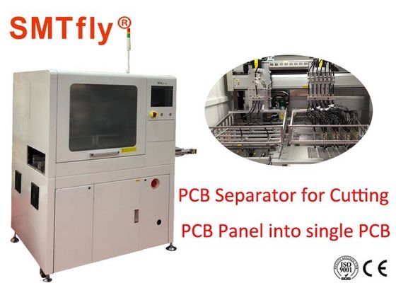 Inline Router Laser PCB Depaneling Machine , Board Handling Machine Fully Automated supplier